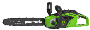 Цепная пила аккумуляторная GreenWorks GD40CS15K4, 40V, 35 см, бесщеточная, до 1,5 КВТ, с АКБ 6АЧ и ЗУ