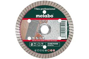 Алмазный отрезной круг, 76x10,0 мм, «TP», для плитки «professional» (626874000) Metabo
