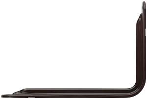 Уголок-кронштейн усиленный коричневый 160х250 мм (1,0 мм) FIT