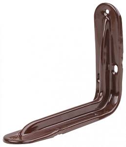 Уголок-кронштейн усиленный коричневый 100х150 мм (0,8 мм) FIT