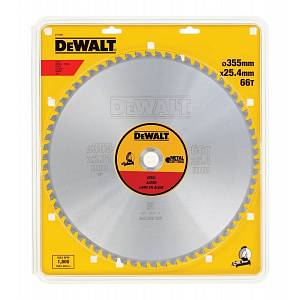 Пильный диск DEWALT EXTREME DT1926, по стали 355/25.4, 66 TCG +1.5°