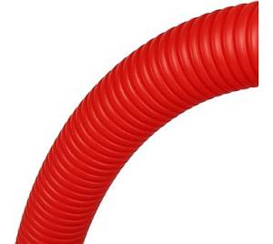 SPG-0002-502520 STOUT Труба гофрированная ПНД, цвет красный, наружным диаметром 25 мм для труб диаметром 16-22 мм