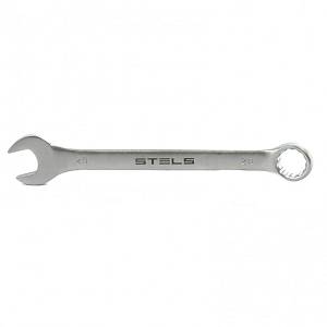 Ключ комбинированный, 20 мм, CrV, матовый хром Stels 15215