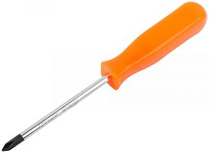 Отвертка &quot;Эконом&quot;, CrV сталь, пластиковая оранжевая ручка 5х75 мм РН1 FIT