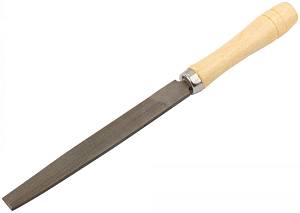 Напильник, деревянная ручка, плоский 150 мм KУРС
