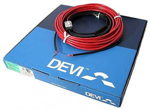 DEVI 140F1401 Нагревательный кабель Deviflex 18T, 284/310Вт, длина 17,5м.(до 1,8м2)