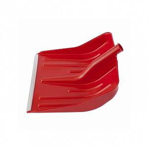 Лопата для уборки снега пластиковая, красная, 420 х 425 мм, без черенка, Сибртех 61617