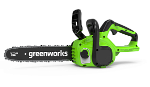 Цепная пила аккумуляторная GreenWorks GD24CS30, 24V, 30см, бесщеточная, c АКБ 2 АЧ и ЗУ