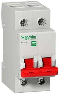Выключатель нагрузки (мод. рубильник) EASY9 2П 80А 400В Schneider EZ9S16280
