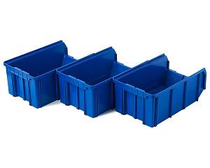 Пластиковый ящик Стелла-техник V-3-К3-синий