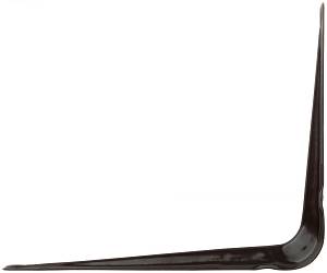 Уголок-кронштейн коричневый 100х125 мм (0,7 мм) FIT