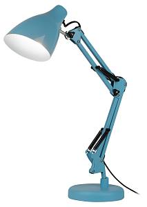 Настольный светильник ЭРА N-123-E27-40W-LBU Е27 с основанием голубой