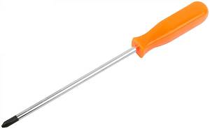 Отвертка &quot;Эконом&quot;, CrV сталь, пластиковая оранжевая ручка 6х150 мм РН2 FIT