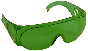 Очки STAYER "STANDARD" защитные с боковой вентиляцией, зеленые 11044